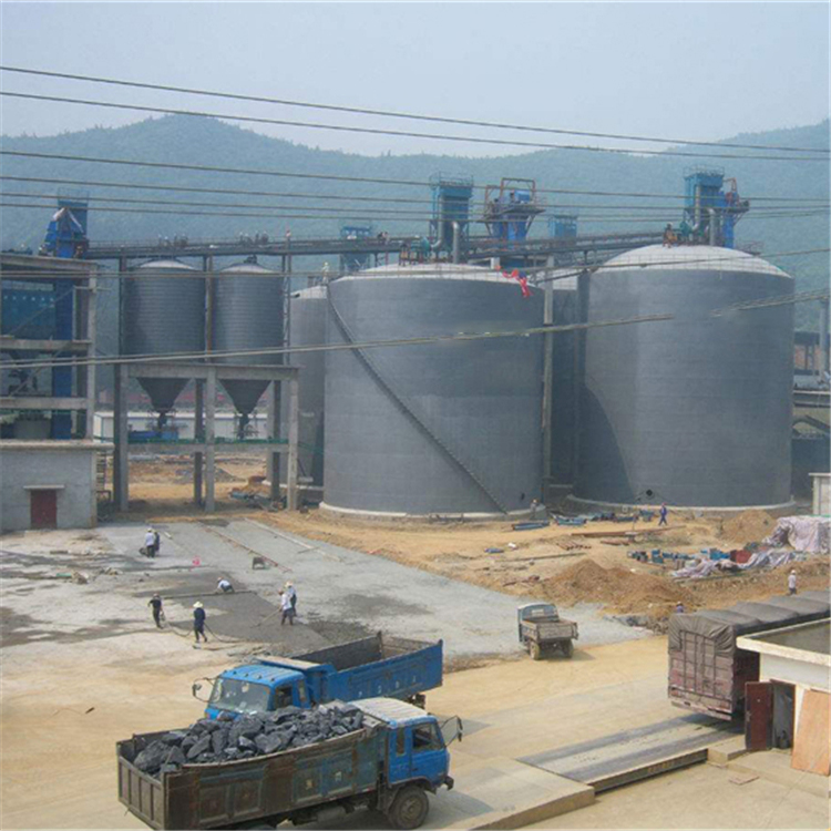 锡林郭勒水泥钢板仓2座3000吨青岛项目进入施工